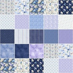 Wilmington Prints – Morning Blooms – Ditzy – Blue
