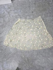 Delicate Cream Embroidered Sheer Tulle W/3D Dragonflies
