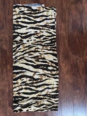Zebra Print Tricot FABRIC 1.7 x 2.1 yd. Elastic Apparel Gymnastics Lycra Spandex