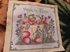 Fabric Snack Time Square 8 X 8 Multicolor
