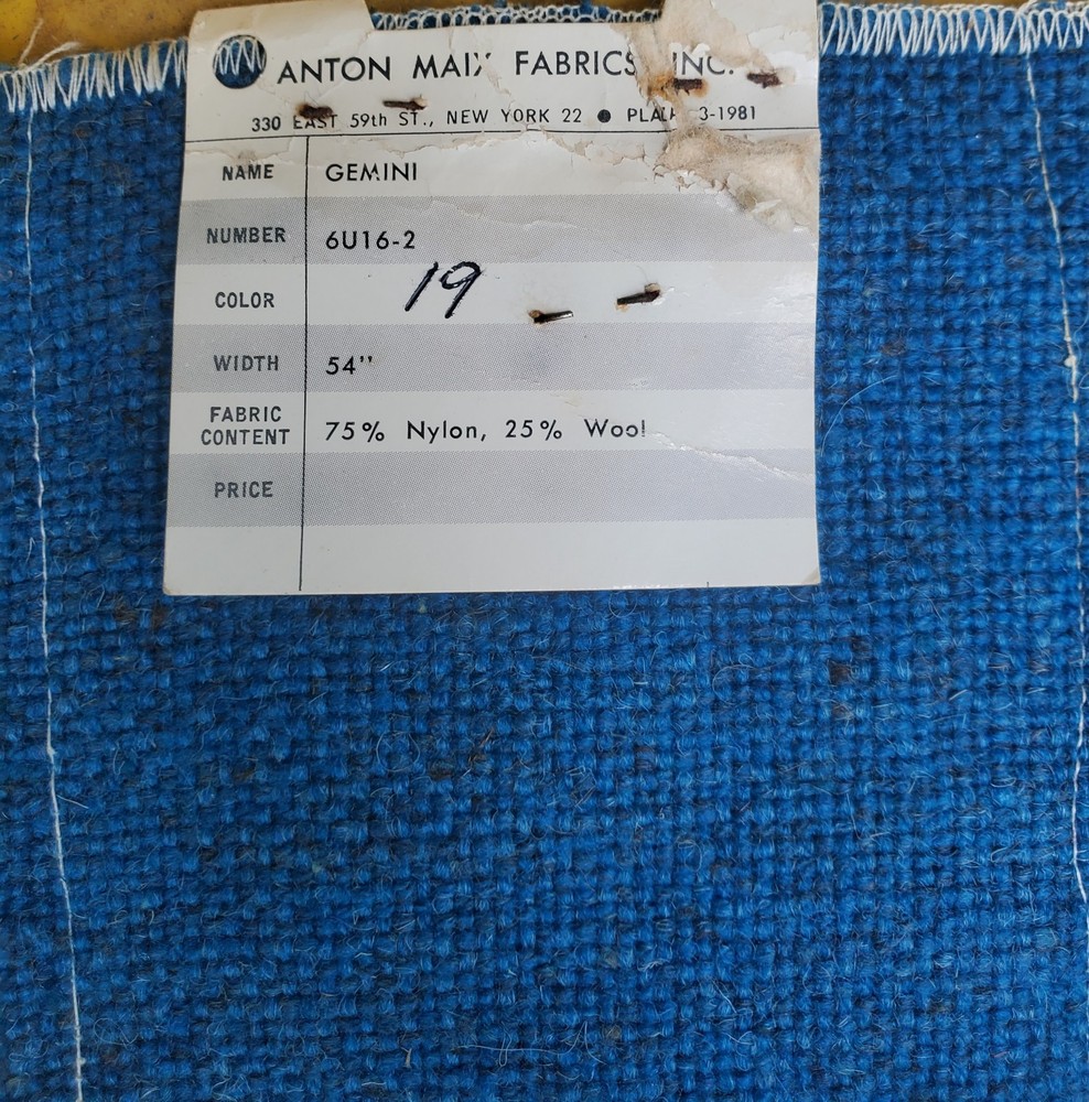 Vintage Anton Maix Inc. Gemini Wool Blend Fabric 54″ (6U16-2) Germany