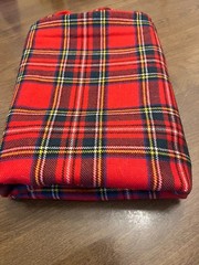 Royal Stewart Clan Stuart Wool Tartan Fabric 50″ x 128″ Continuous 3.5+ Yards