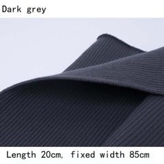 20cm DIY Knit Ribbed Fabric Stretch Trim Neckline Cuff Waistband Rib Trims Soft