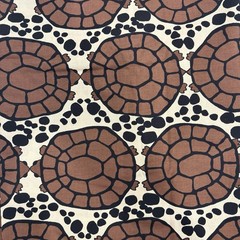 Alexander Henry Fabrics Collection Turtle Bay 2.5 Yards x 44 Inches Brown Black