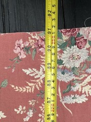 Ralph Lauren Material Pink Country Floral Cottage Roses Vintage Fabric 5 yards