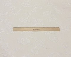 P KAUFMANN FLORAL CREAM JACQUARD HEAVY FURNITURE FABRIC 6.75 YARD 110″W