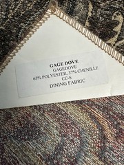 Lot 2 Designer Upholstery Fabric Swatches 17×17 Dining Samples Grommet Top
