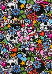 Alexander Henry Love is Love Queer Street Multi Colored Cotton Fabric by Yard