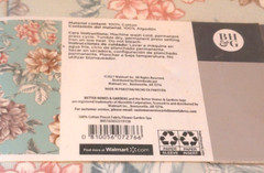 Better Homes & Gardens Cotton Precut Fabric Black/Flower Garden/Ogee Spa 6 yds