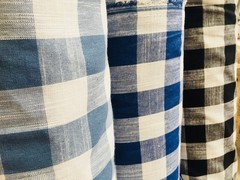 Gingham Linen Checked Cotton Vichy Fabric Plaid Material Buffalo Check 55″ Wide