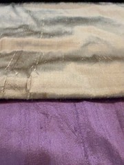 Lot of 7 Shiny Fabric Remnants – Satin & Taffeta for Sewing Crafts