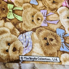 The Boyd Collection Teddy Bears with Bows Material Fabric Sewing Crafts 56 x 42″