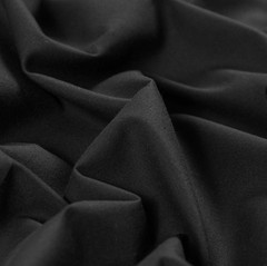 10 Yards Black Muslin Fabric – Medium Weight