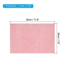 Soft Felt Sheets Glitter Self Adhesive Pink Fiber 11.8″ x 7.8″ 12pcs