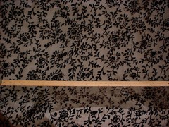 1Y Kravet 9583 Chocolate Sheer French Embossed Silk Velvet Upholstery Fabric