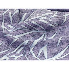 2.5y+ Purple and Black Leaf Pattern Lightweight Apparel Fabric, 104″ L x 44″ W