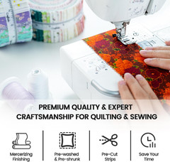-20 Options-100% Cotton Jelly Roll Fabric Precut Strips for Quilting, Crafting,