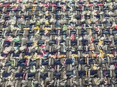 Zinc Textile Boucle Tweed Upholstery Fabric- Beaux / Boy Blue 0.85 yds Z474/04