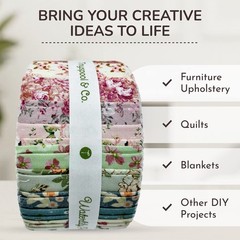 Tinyspool & Co. Jelly Roll Fabric Strips for 2.5 Inches, Waterlily Pond