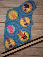backyardigans fun fabric length polyester 6 characters 2.5 inch #1004 *
