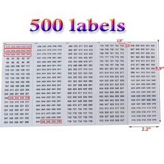 520 Pack Cardboard Floss Bobbins,Floss Cards for Wrap 520bobbins, 500 bobbins