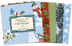 Wilmington Print 5 Karat Mini-Gems Winter’s Eve (24) 5″ Fabric Squares