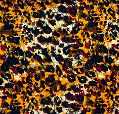 African Fabric/ Ankara – Brown, Orange ‘Crazy, Sexy, Cool’, YARD or WHOLESALE