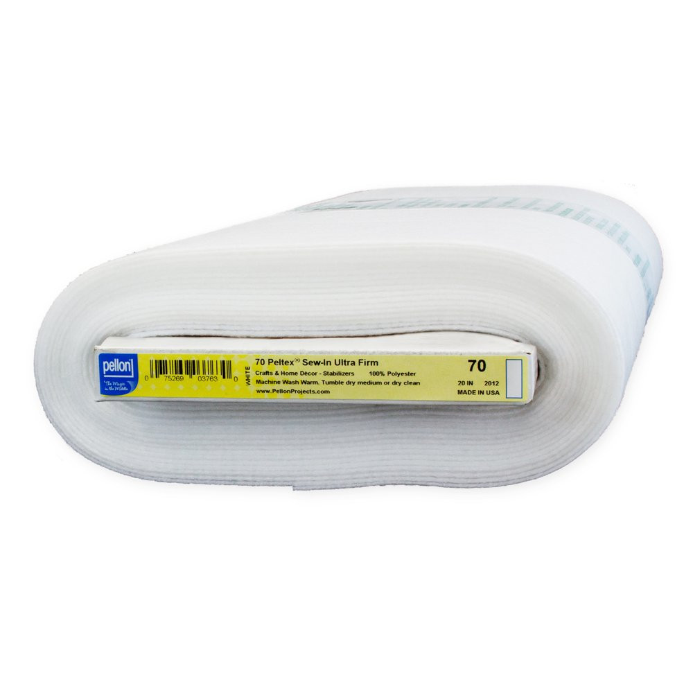 Ultra Firm Smooth Heavyweight 70 Peltex Sew-In Fabric Stabilizer 20″ X 10 Yards