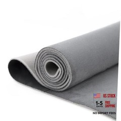 Suede Headliner Fabric with Foam Backing, Auto Suede Roof 96″ L × 60″ W Gray