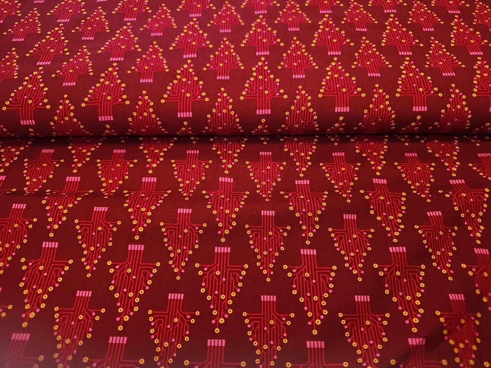 Ghosts of Christmas Future Trees Cotton Fabric Michael Miller By the Yard