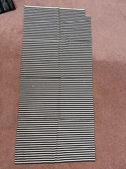 Vintage Fabric Lot Black White Hampton Floral Stripe Daisy Remnants Quilt 9+ YDS