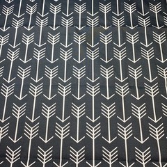Arrow Print Upholstery Fabric Gray White 54″x62″ Modern Geometric USA Outdoor
