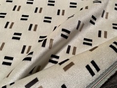 2YD KIRKBY K5219/01 Hammersmith Monochrome 100% Viscose Pile Geo Velvet Fabric