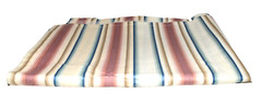 Vintage Multicolor Striped Hemmed Cotton 40″ Wide 1 yd. 15″ Long