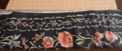Multicolored Floral On Dark Blue Background Cotton Fabric 60″ X 7″(6)