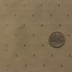 LUNI FOG GOLD BEIGE EMBROIDERED SQUARES 100% SILK MULTUSE FABRIC BY YARD 54″W