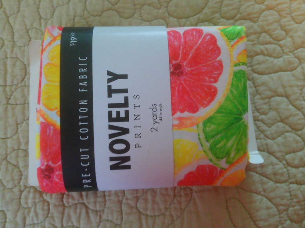 Novelty prints 2 yards 44 in wide grapefruit lime