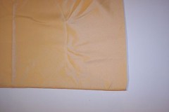 3.75 Yards~ADO Decor Crepe FABRIC-Seamless 118″wide-Yellow Gold-Polyester w/ Hem
