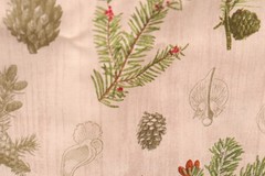 108″L x 44″ W David Textiles Woodland Chart Pine Tree Cone Theme Branches Seeds
