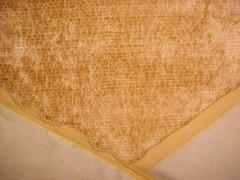 1-3/4Y Groundworks GWF-3766 Rebus Glint Deepest Brass Velvet Upholstery Fabric