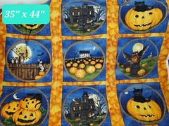 Halloween Fabric Lot of 9 Diff Delightfully Frightful, Trick and Treats 6.5+ Yds