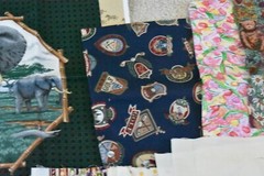 Lot, Novelty Prints Cotton Pieces & Scraps, 3 Pounds & 3 Oz, S136