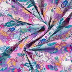 1m x 1.50m Cotton Jersey Unicorn Digital Print