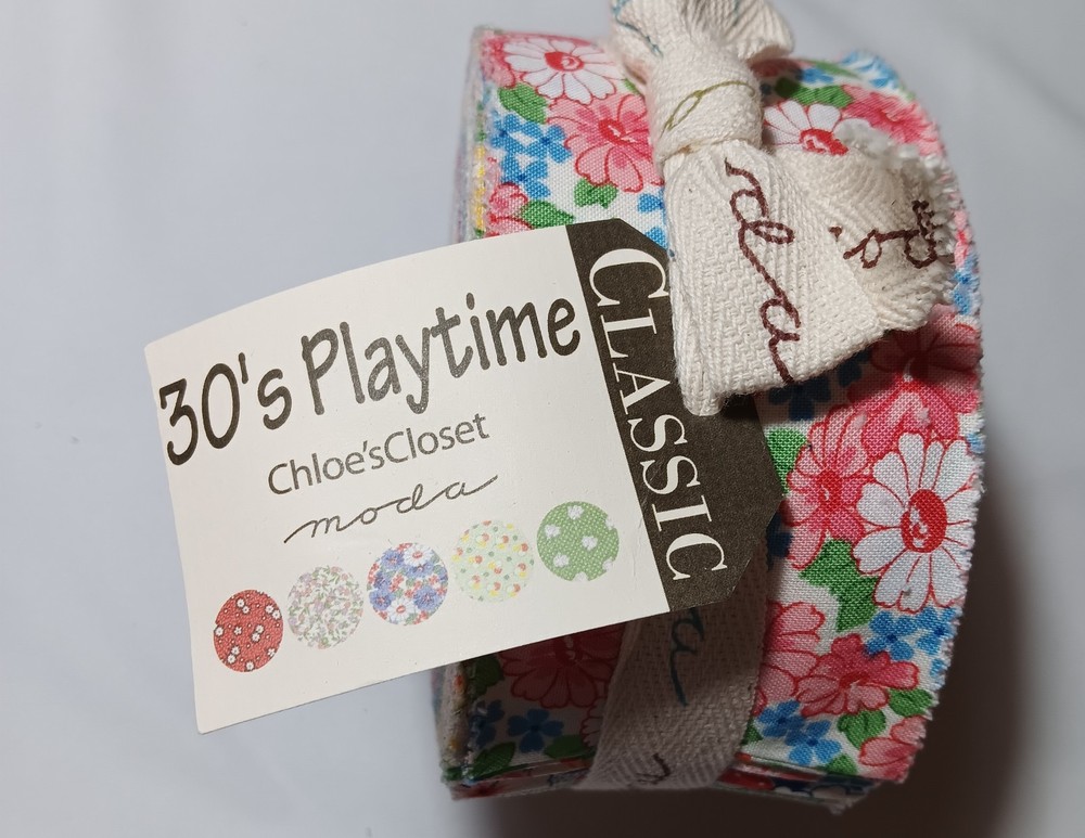 30’s Playtime Classic jellyroll by Chloe’s Closet for Moda Fabric.