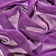 Jolene EGGPLANT DARK PURPLE Polyester Two-Tone Chiffon Fabric by the Yard – 101