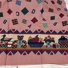 Cranston Print Works VIP Teacher Cotton Fabric ABCs Classroom 1 yd 23″ x 44″