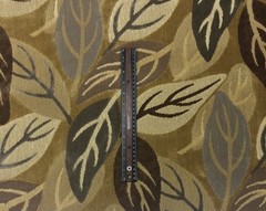 CLARENCE HOUSE LAURELWOOD NEUTRALS LEAF MODERN LINEN VELVET FABRIC 1 YARD 49″W