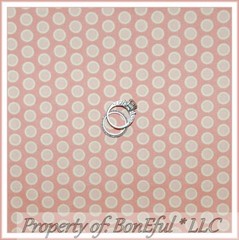 BonEful FABRIC FQ Cotton Quilt Pastel Pink Peach Polka Dot Kitty Girl Rose Gold