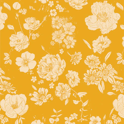 ART GALLERY FABRICS – Potager by Sharon Holland – Flowers for Mom – Sunshine