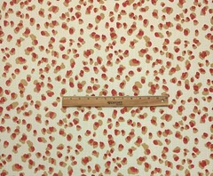 BALLARD DESIGNS MIRA SPICE RED ANIMAL LEOPARD MULTIUSE FABRIC BY THE YARD 54″W